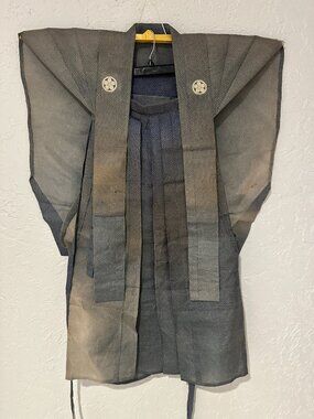 Rare Vintage Japanese Kamishimo Hakama Samurai Set